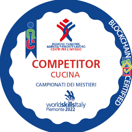 Competitor Cucina ai Campionati dei Mestieri WorldSkills Piemonte 2022